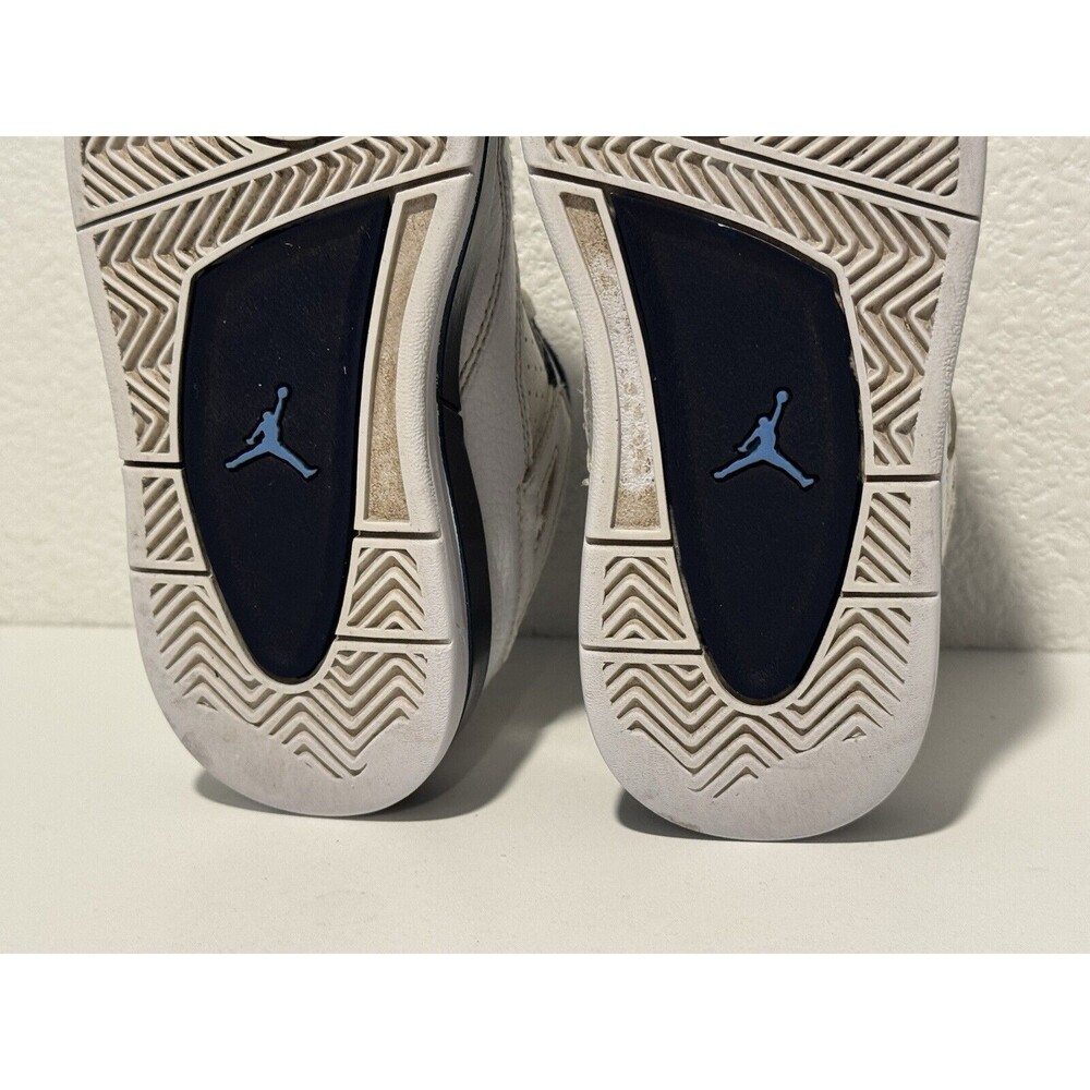 Nike Air Jordan IV 4 Retro LS PS LEGEND BLUE Shoes Youth Sz 12.5C 707430-107 - Picture 11 of 15